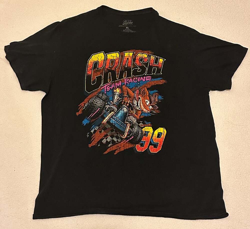 Crash Team Racing Nitro-Fueled 99 Kart Graphic T-Shirt XL